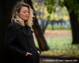 Portrait de Stéphanie Boulay au Parc Lafontaine, à Montréal, Québec, Canada. Le lundi 29 octobre 2018. SEBASTIEN ST-JEAN/AGENCE QMI