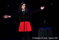 Première du one woman show de Virginie Fortin, "Du bruit dans le cosmos", au Théâtre Outremont, à Montréal, Québec, Canada. Le mercredi 7 novembre 2018. SEBASTIEN ST-JEAN/AGENCE QMI